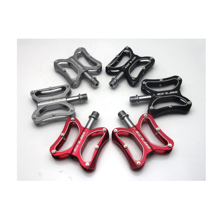 GUB GC-001 2-Bearing Aluminum Alloy Pedals Mountain Bike Pedals - Red-4