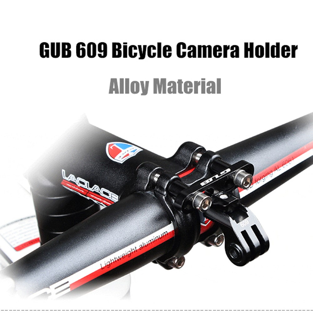 GUB 609 Aluminum Alloy Bicycle Camera Holder Bike Handlebar Stem Mount-2