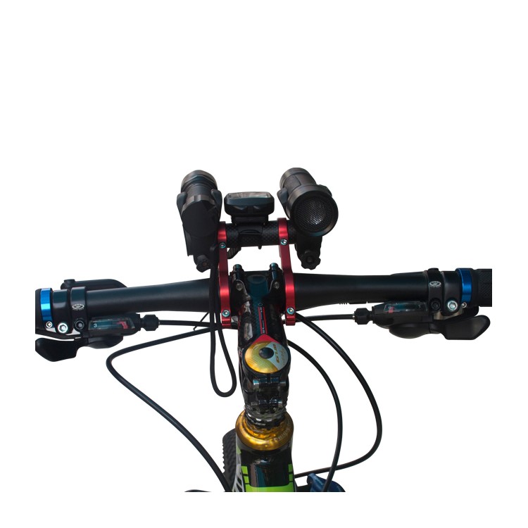GUB 559 Bike Carbon Fiber Handlebar Extender Bicycle Extension Lamp Bracket - Red-5