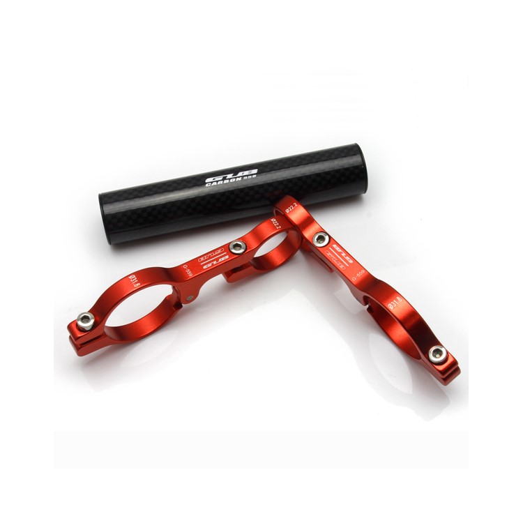 GUB 559 Bike Carbon Fiber Handlebar Extender Bicycle Extension Lamp Bracket - Red-6