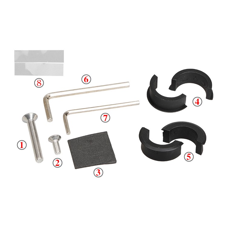 GUB 559 Bike Carbon Fiber Handlebar Extender Bicycle Extension Lamp Bracket - Red-8