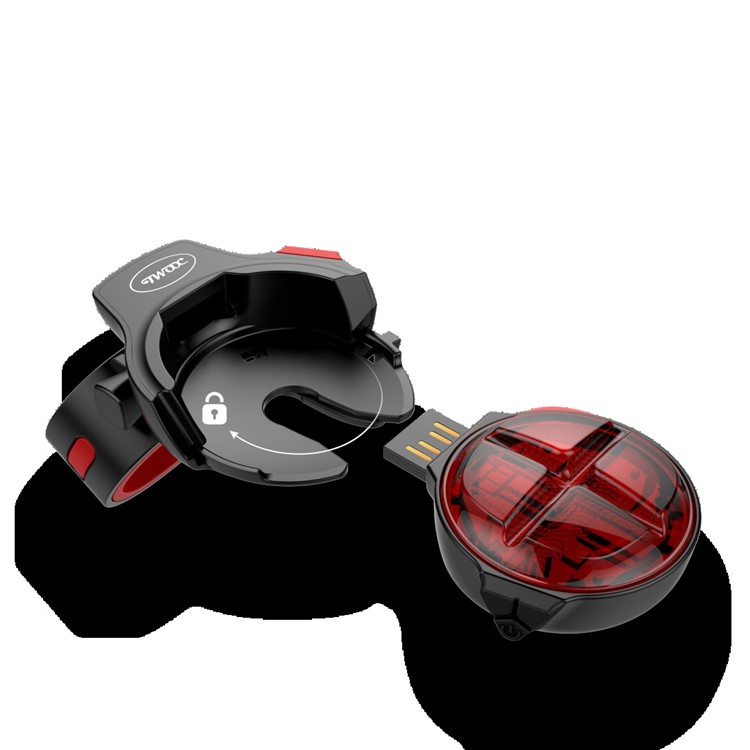 T-003 Bicicleta Sensor De Freno Inteligente Luz De Cola USB Recargable Bicicleta De Seguridad A Prueba De Agua Luz Trasera-14