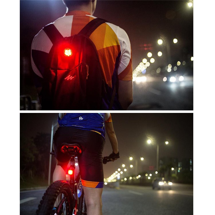 T-003 Bicicleta Sensor De Freno Inteligente Luz De Cola USB Recargable Bicicleta De Seguridad A Prueba De Agua Luz Trasera-17