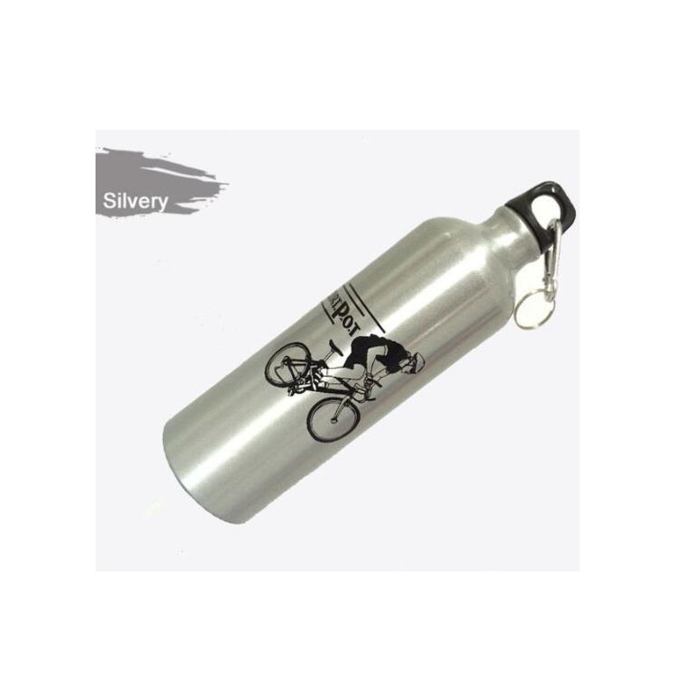 750ML Portable Bicycle Cycling Aluminum Alloy Cup Water Bottle - Silver-1
