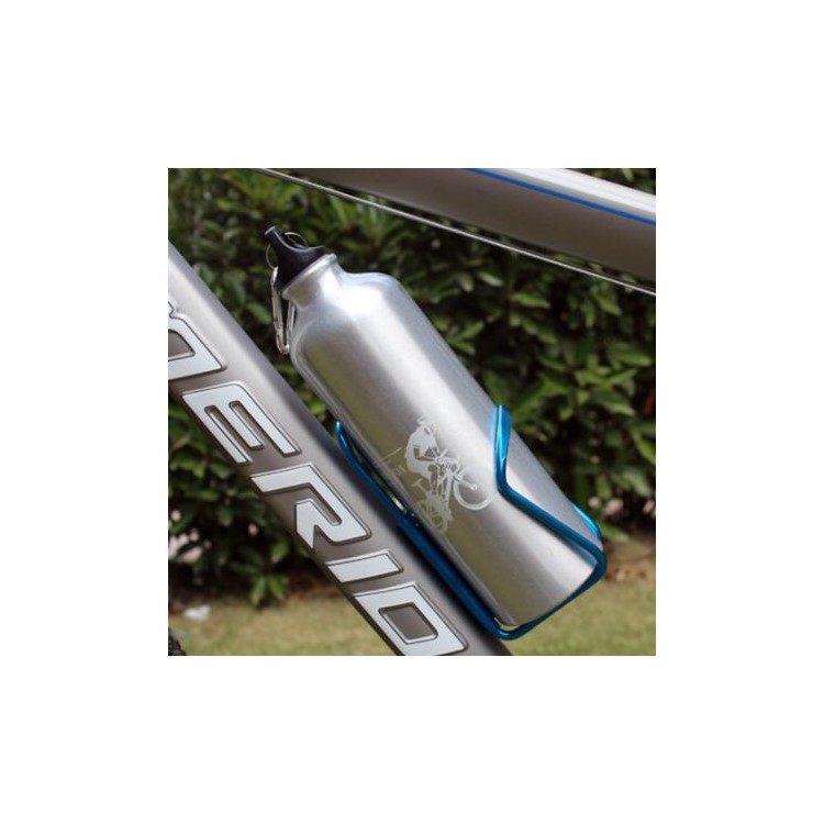 750ML Portable Bicycle Cycling Aluminum Alloy Cup Water Bottle - Silver-2