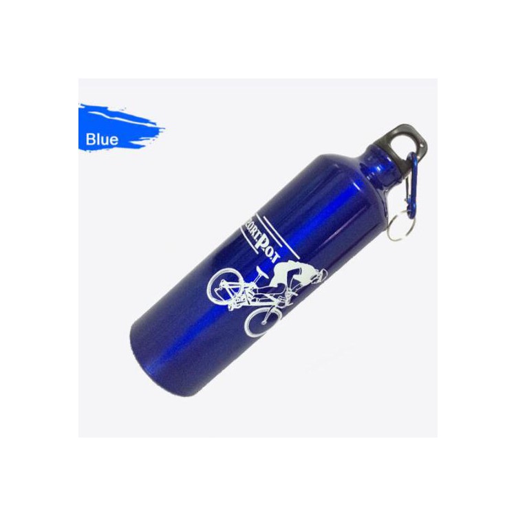 750ML Sports Bicycle Cycling Aluminum Alloy Cup Water Bottle - Blue-1