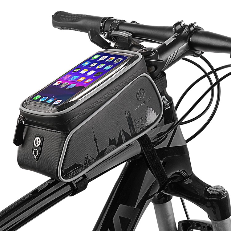 WHEEL UP 6-inch Cycling Front Tube Bag Waterproof Touch Screen Phone Bag-1