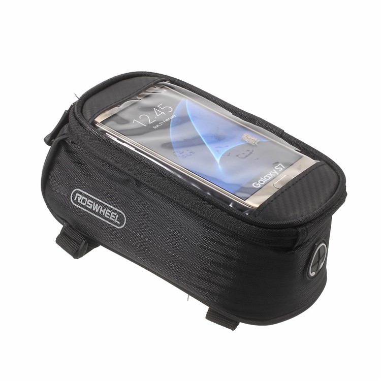 ROSWHEEL 4.8inch Bicycle Top Tube Bag for iPhone 6 6s (12496M) - Black-4