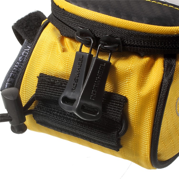 ROSWHEEL 4.8inch Bicycle Front Tube Bag for iPhone 6/6s/7/8/SE (2020)/SE (2022) (12496M) - Yellow-6