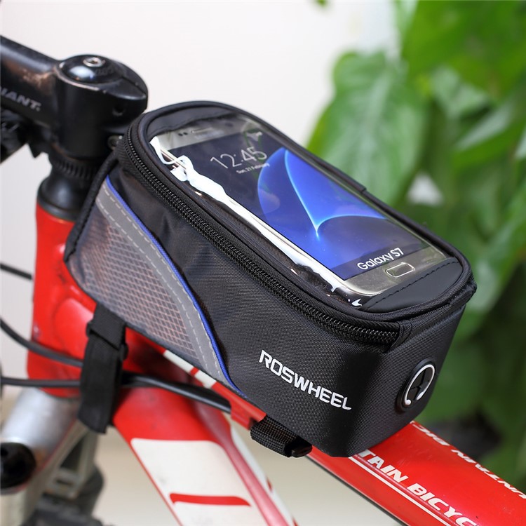

ROSWHEEL 4.8inch Велосипед Передняя Сумка Для Iphone 6 6s (12496m) - Синий / Черный, iPhone 6s 4.7-inch