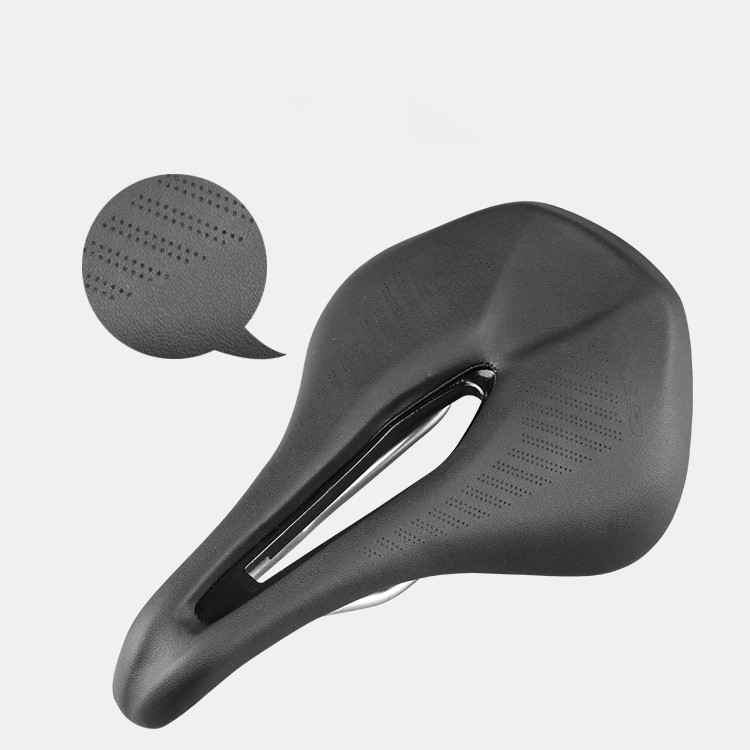 GUB 1180 Microfiber Leather Bike Saddle Hollow Ventilation Seat Cushion-6