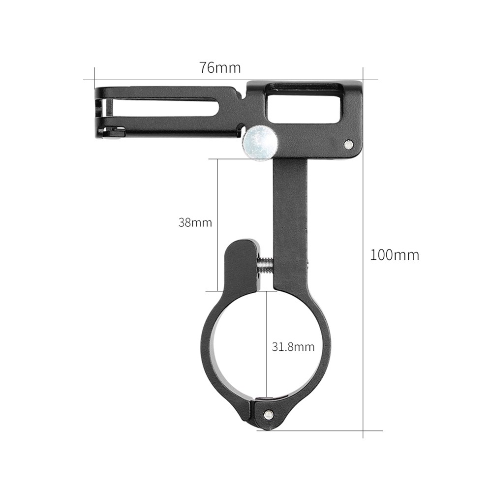 GUB P10 Aluminum Alloy Bicycle Handlebar Bracket Holder Mobile Phone GPS Stand Silicone Motorcycle Cycling Mount - Black-2