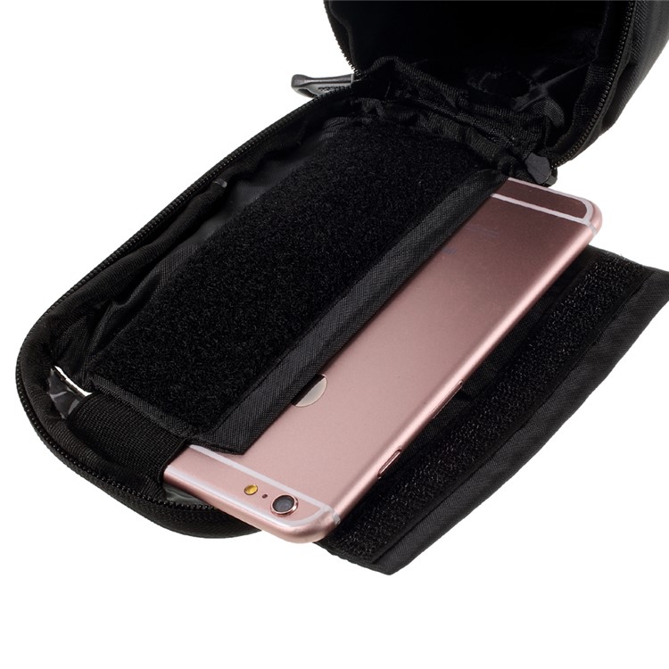 ROSWHEEL 5.5inch Сумка Для Велосипеда Сверху Для Iphone 6s Plus / Галактика S7 (12496L) - Черный-5