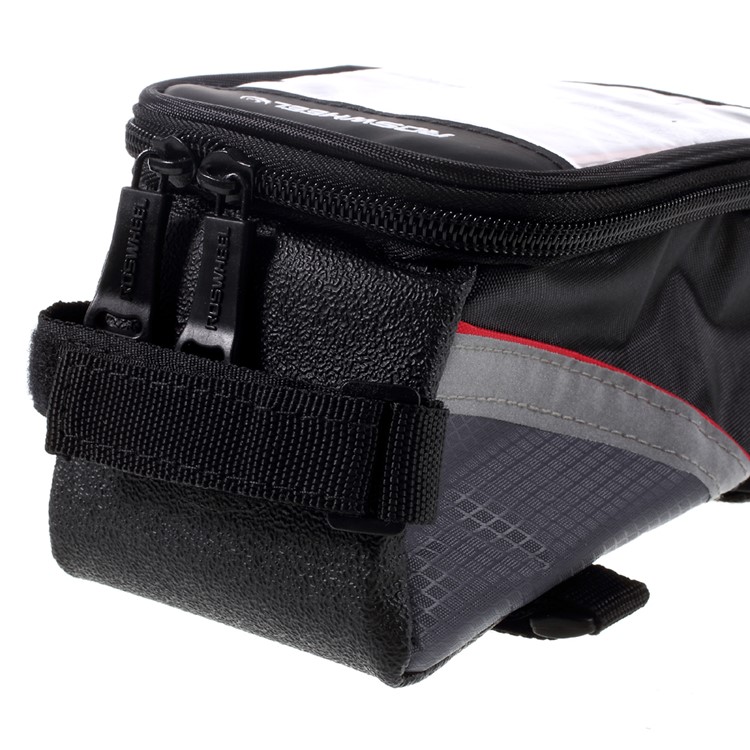 ROSWHEEL 5.5inch Bike Front Tube Bag for iPhone 6s Plus / Galaxy S7 (12496L) - Red / Black-3