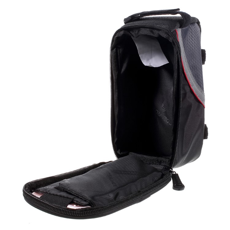 ROSWHEEL 5.5inch Bike Front Tube Bag for iPhone 6s Plus / Galaxy S7 (12496L) - Red / Black-4