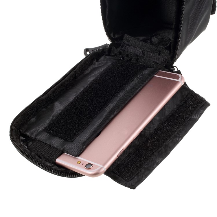 ROSWHEEL 5.5inch Bike Front Tube Bag for iPhone 6s Plus / Galaxy S7 (12496L) - Red / Black-5