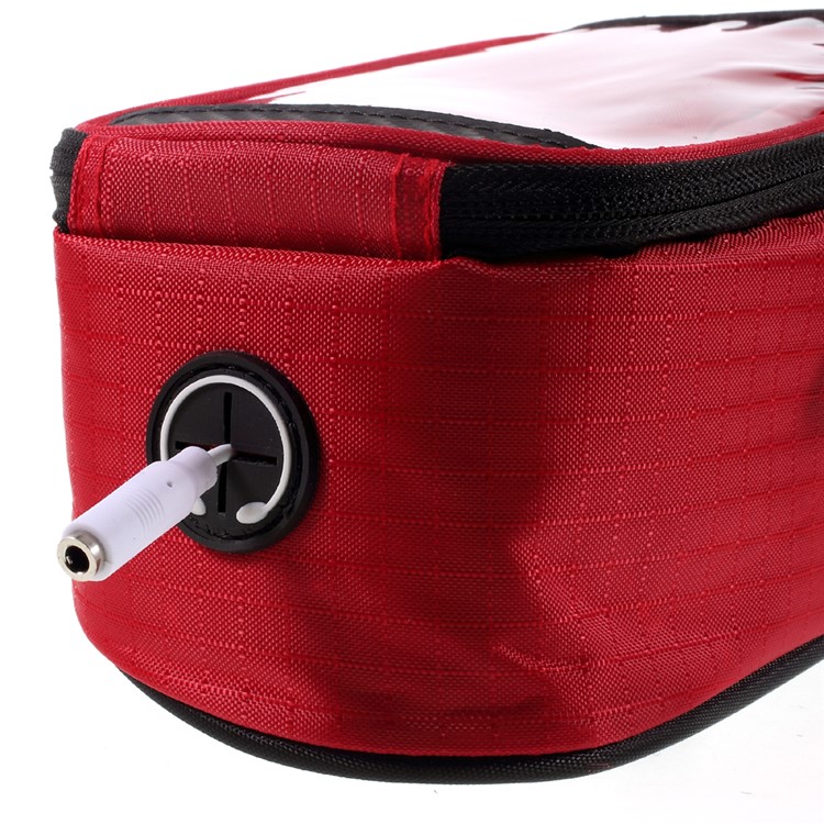 ROSWHEEL 5.5inch Bike Top Tube Bag Pouch for iPhone 6s Plus / Galaxy S7 (12496L) - Red-6