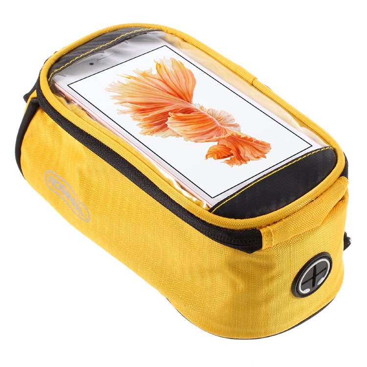 ROSWHEEL 5.5inch BicycleTop Tube Bag for iPhone 7 Plus/ 6s Plus / Galaxy S7 (12496L) - Yellow-1