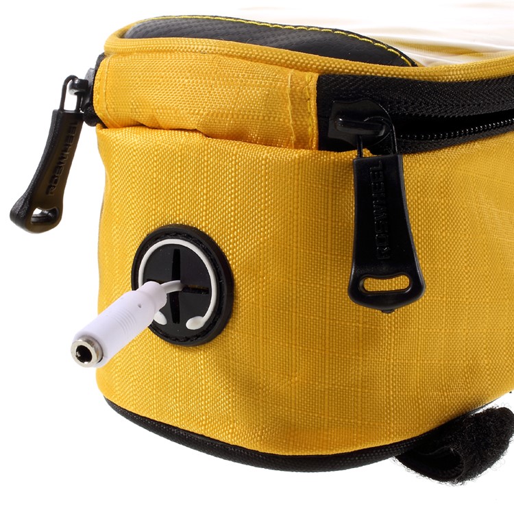 ROSWHEEL 5.5inch BicycleTop Tube Bag for iPhone 7 Plus/ 6s Plus / Galaxy S7 (12496L) - Yellow-6