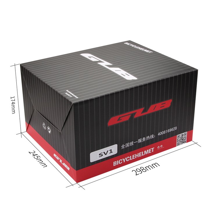 GUB SV1 Segurança Ciclismo Capacete Bicicleta De Estrada Skate Capacete Protetor, Tamanho: L - Branco / Vermelho-9