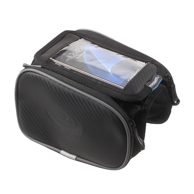 ROSWHEEL Bolso Plegable Del Tubo Delantero De La Bici De La Fibra De Carbono 5inch Para El Iphone 6s / Galaxia A5 E5 J5 (12813M)-3