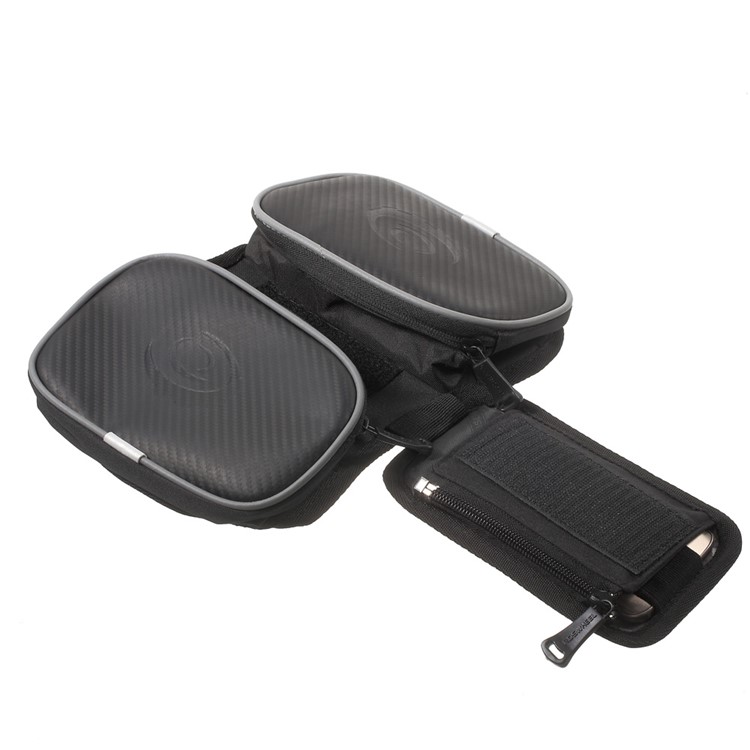 ROSWHEEL Bolso Plegable Del Tubo Delantero De La Bici De La Fibra De Carbono 5inch Para El Iphone 6s / Galaxia A5 E5 J5 (12813M)-5