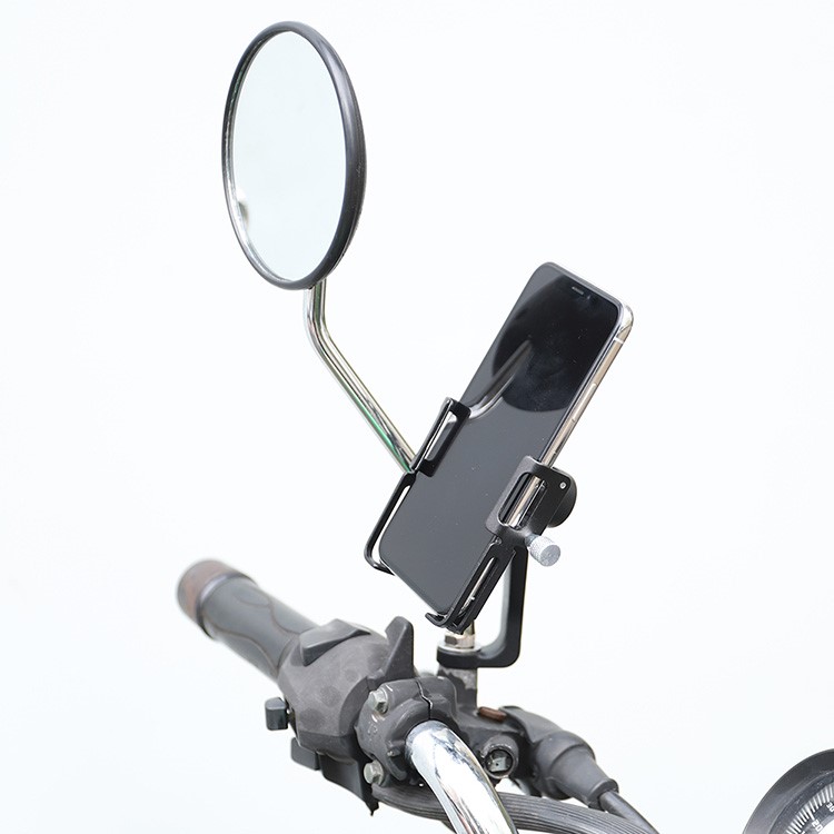 GUB P20 Supporto Per Telefono In Alluminio Supporto Per Telefono Per Veicoli Elettrici Supporto Per Manubrio Da Moto Per Telefono Da 55-100 Mm - Nero-10