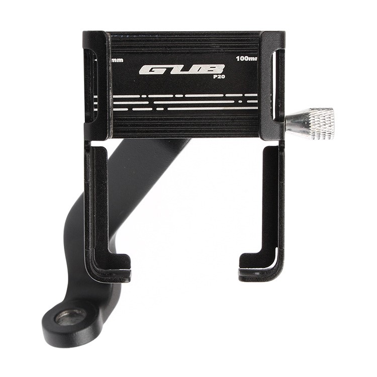 GUB P20 Supporto Per Telefono In Alluminio Supporto Per Telefono Per Veicoli Elettrici Supporto Per Manubrio Da Moto Per Telefono Da 55-100 Mm - Nero-2