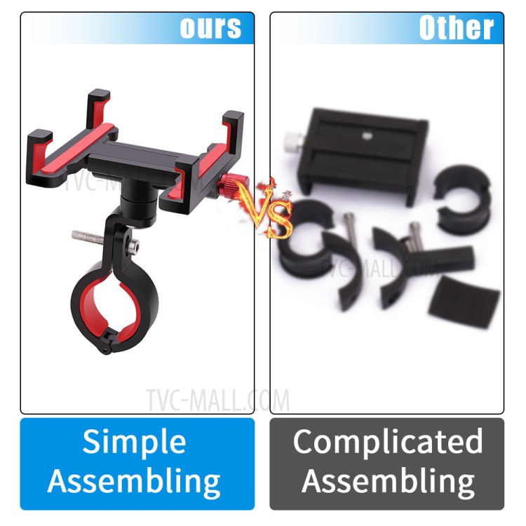 360° Rotation Mobile Phone Holder for Rotary Bicycle Motorcycle Electric Vehicle-12