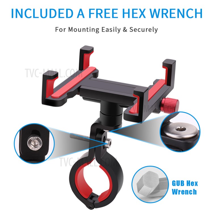 360° Rotation Mobile Phone Holder for Rotary Bicycle Motorcycle Electric Vehicle-9