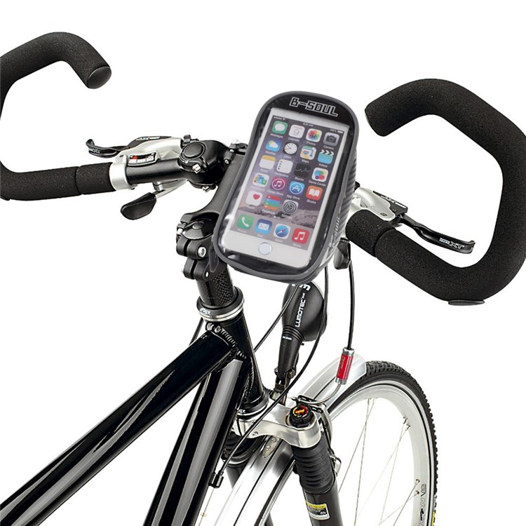 B-SOUL Outdoor Cycling Touch Screen Bike Top Tube Bag for iPhone 6s Plus/6 Plus Etc - Silver Color-3