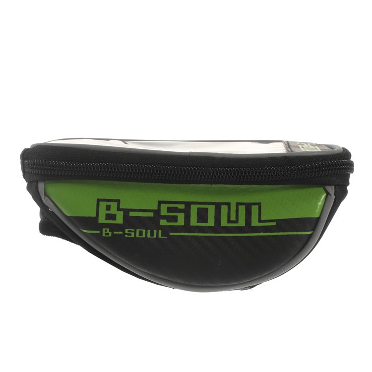B-SOUL Cycling Bike Handlebar Frame Top Tube Bag for iPhone 6s Plus/6 Plus Etc - Green-2