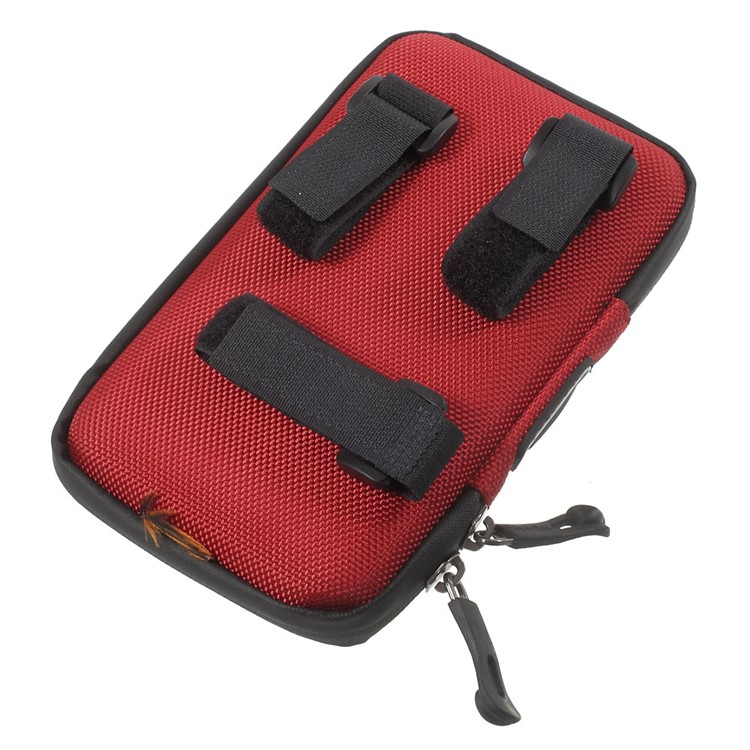 Bicycle Front Tube Bag with Shade for iPhone 6s Plus/Samsung S7 Edge Etc - Red-5