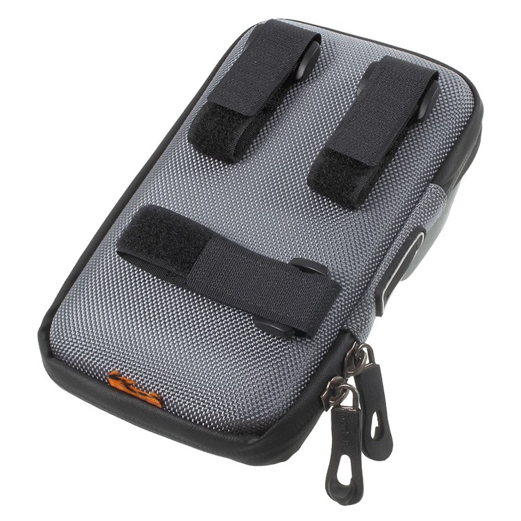 Bike Frame Front Tube Bag with Shade for iPhone 7 Plus/ 6s Plus/Samsung S7 Edge Etc - Grey-5