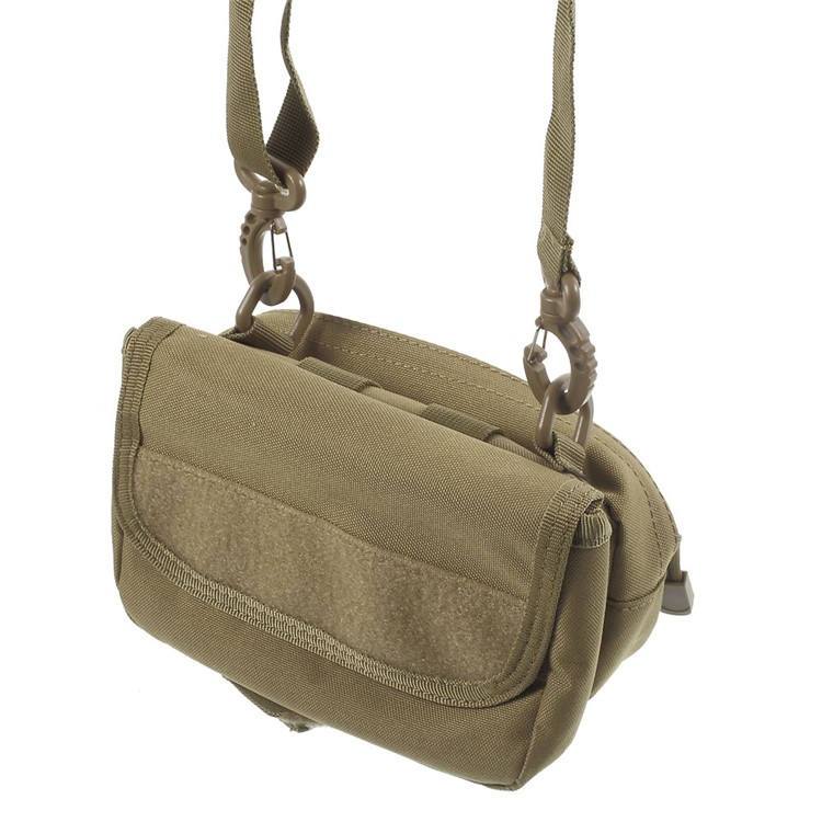 Military MOLLE Bike Frame Front Tube Bag Double-faced Messenger Bag - Tan-11