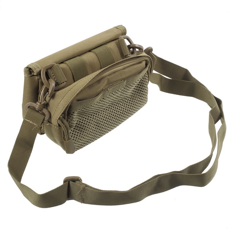 Military MOLLE Bike Frame Front Tube Bag Double-faced Messenger Bag - Tan-12