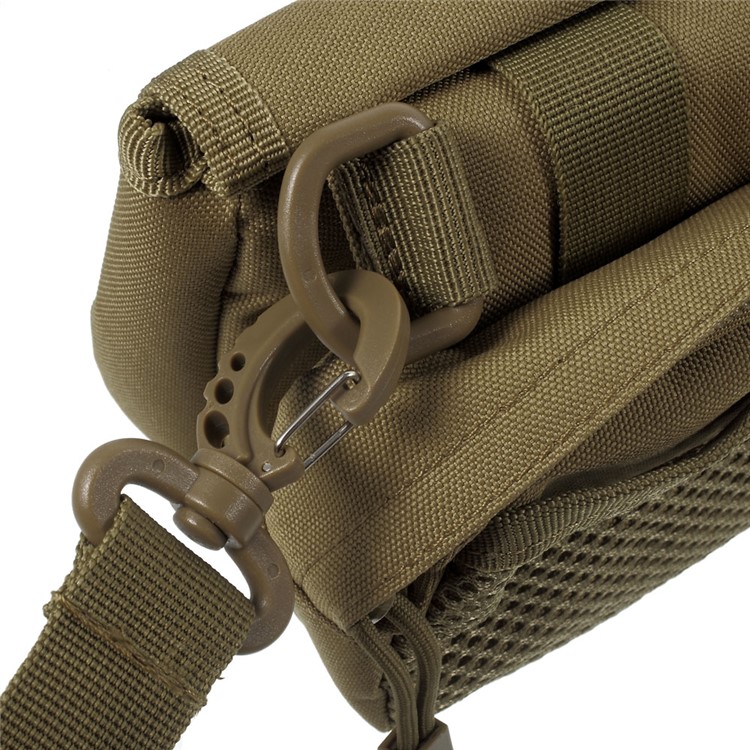 Military MOLLE Bike Frame Front Tube Bag Double-faced Messenger Bag - Tan-13
