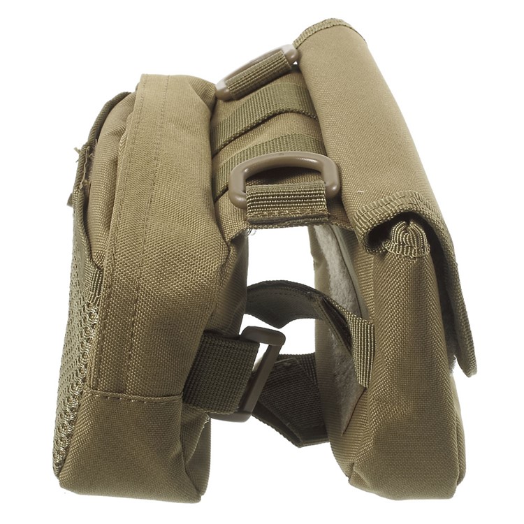 Military MOLLE Bike Frame Front Tube Bag Double-faced Messenger Bag - Tan-3