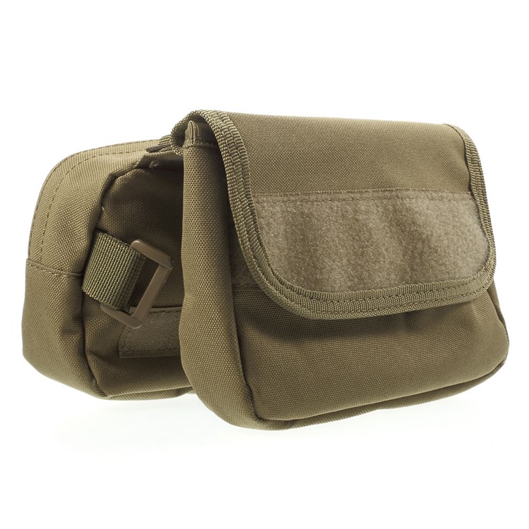 Military MOLLE Bike Frame Front Tube Bag Double-faced Messenger Bag - Tan-4