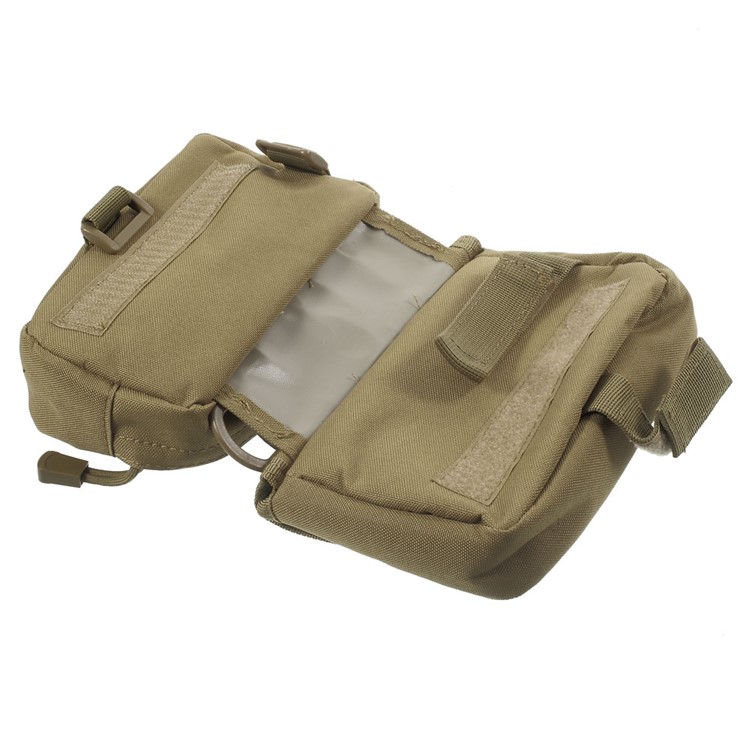Military MOLLE Bike Frame Front Tube Bag Double-faced Messenger Bag - Tan-6