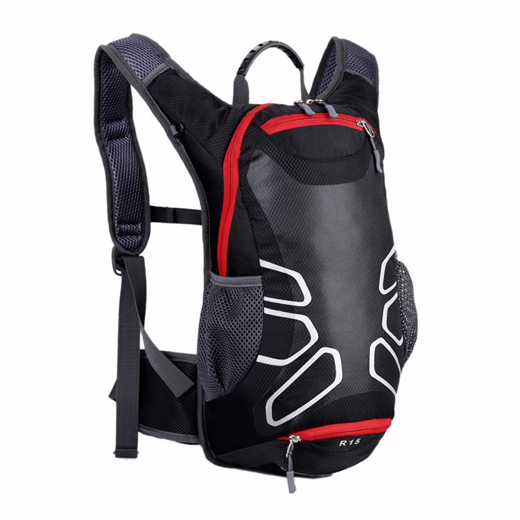 Waterproof Cycling Bag Nylon Backpack - Black-1
