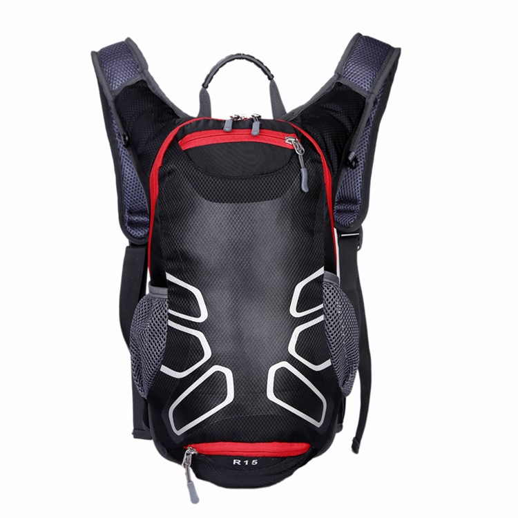 Waterproof Cycling Bag Nylon Backpack - Black-2