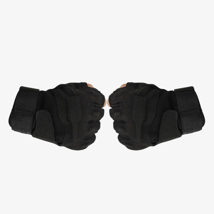 Outdoor Military Tactics Half-finger Fingerless Gloves Hunting Riding Cycling Gloves - Black / XL-3