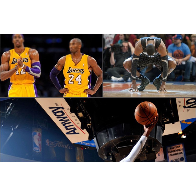 One Pair Sports Protector Compression Long Arm Guard Sleeve for Basketball, Football, Running - Blue / M Size-14