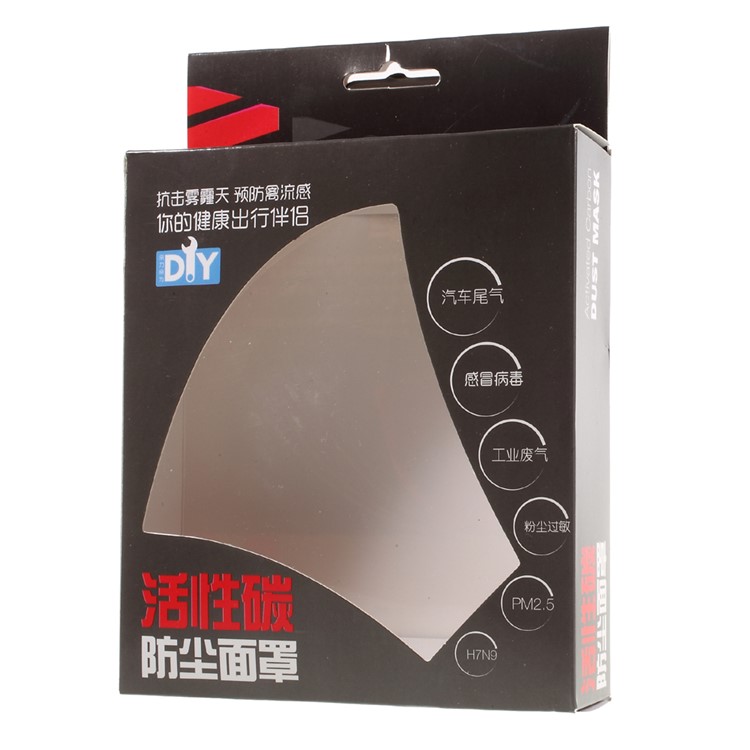 Outdoor Cycling Anti-pollution Anti-dust Mask with Exhale Valve and Activated Carbon Filtration Layer - Black-8