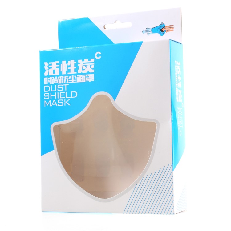 Outdoor Anti-pollution Anti-dust Mask Protector with Exhale Valve and Activated Carbon Filtration Layer - Blue-8