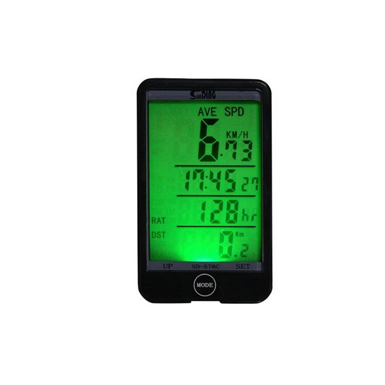 SUNDING 576C 29 Functions Waterproof Wireless Bicycle Computer Speedometer Odometer Stopwatch-2
