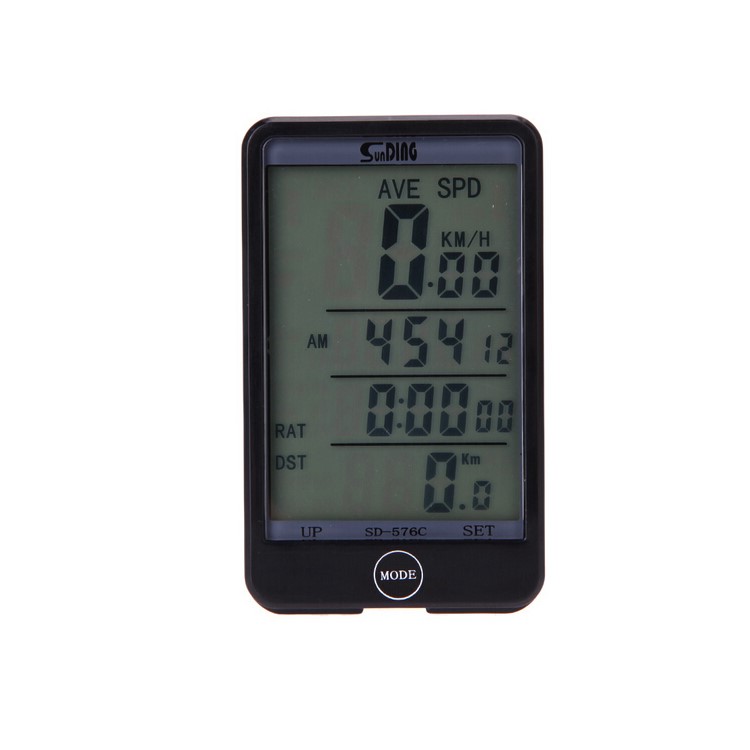 SUNDING 576C 29 Functions Waterproof Wireless Bicycle Computer Speedometer Odometer Stopwatch-4