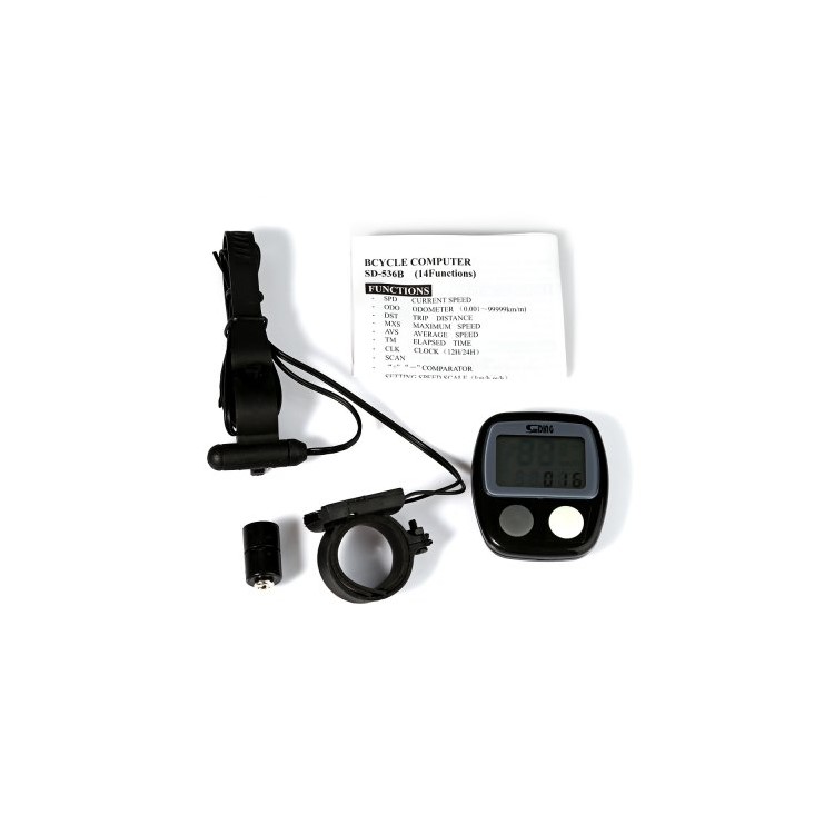 SUNDING SD-536 14 Functions Waterproof Cycling Computer with LCD Display-7