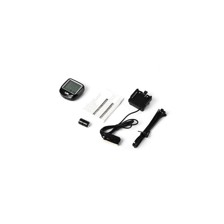 SUNDING Wired LCD Bike Computer Waterproof Odometer with Backlight SD-568-12